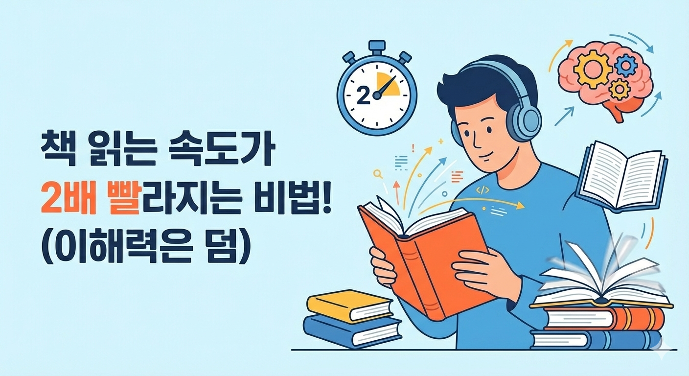 책 읽는 속도가 2배 빨라지는 비법! (이해력은 덤)